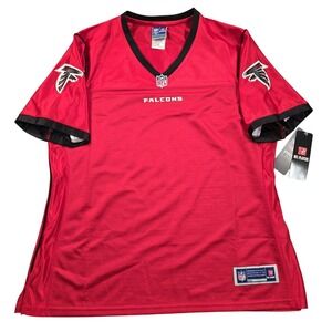 Atlanta Falcons‎ Jersey Womens Large Red Black NFL Football NFL Pro Line Blank